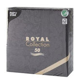 PAPSTAR SERVIETTEN ROYAL SCHWARZ 40 X 40 CM 50 STÜCK